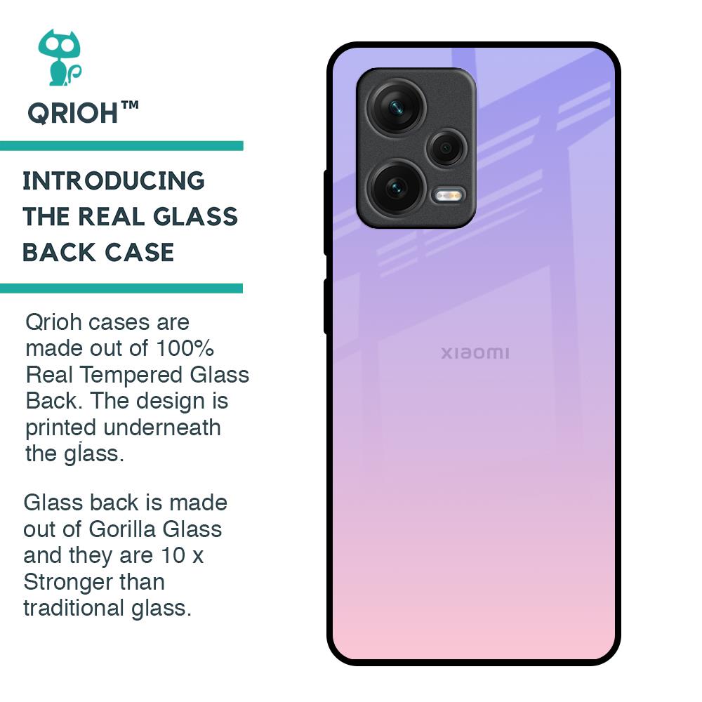 Lavender Gradient Glass Case for Redmi Note 12 Pro 5G