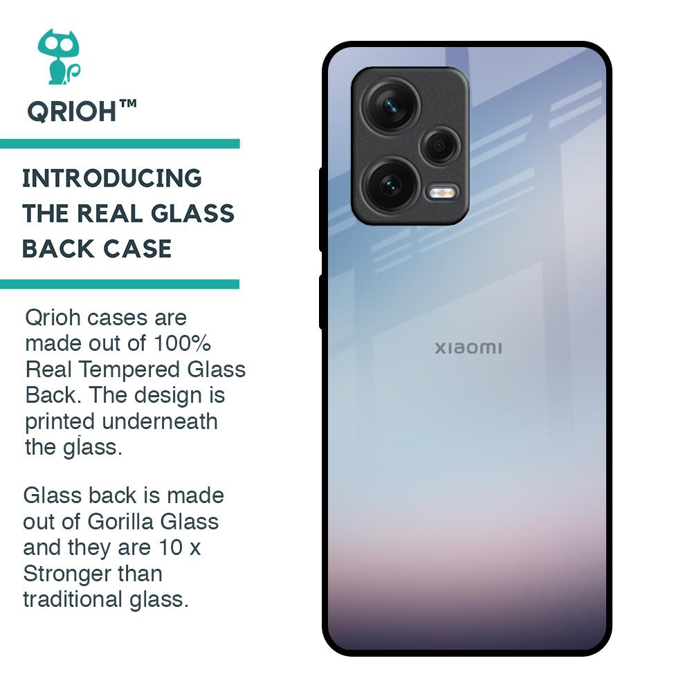 Light Sky Texture Glass Case for Redmi Note 12 Pro 5G