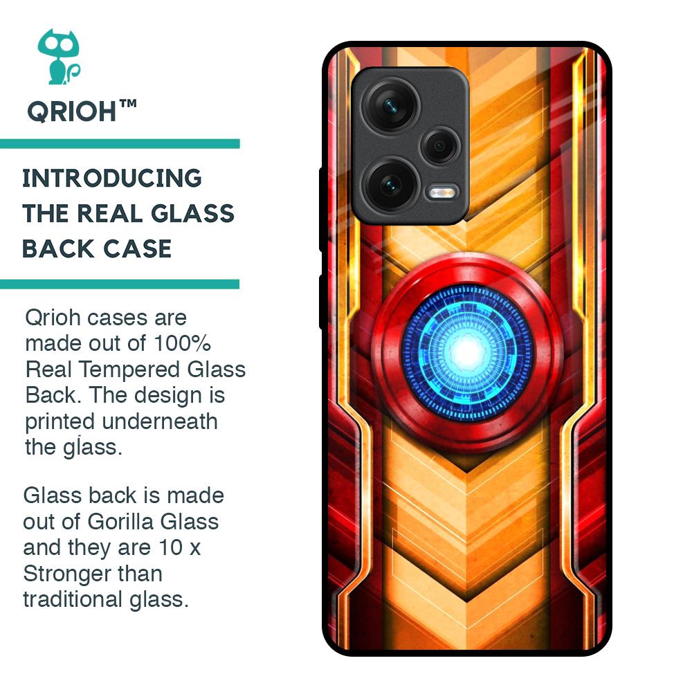 Arc Reactor Glass Case for Redmi Note 12 Pro 5G