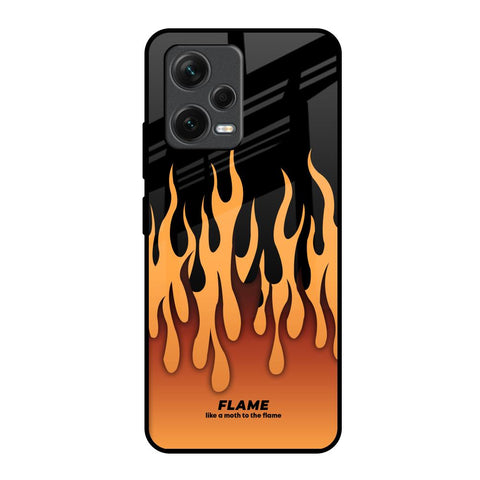 Fire Flame Redmi Note 12 5G Glass Back Cover Online