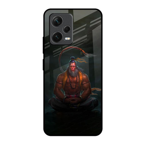 Lord Hanuman Animated Redmi Note 12 5G Glass Back Cover Online