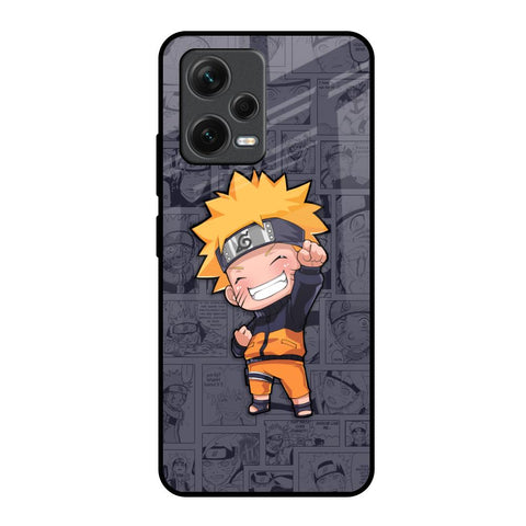 Orange Chubby Redmi Note 12 5G Glass Back Cover Online