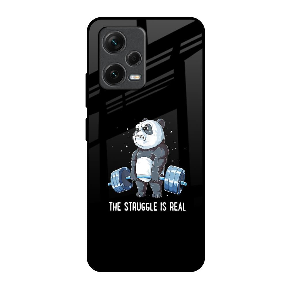 Real Struggle Redmi Note 12 5G Glass Back Cover Online