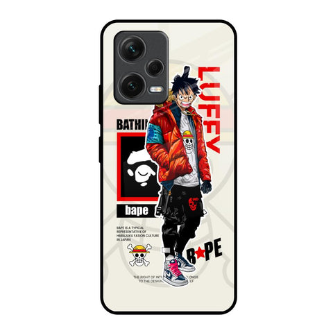 Bape Luffy Redmi Note 12 5G Glass Back Cover Online