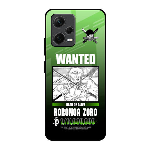 Zoro Wanted Redmi Note 12 5G Glass Back Cover Online