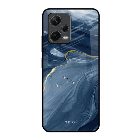 Deep Ocean Marble Redmi Note 12 5G Glass Back Cover Online