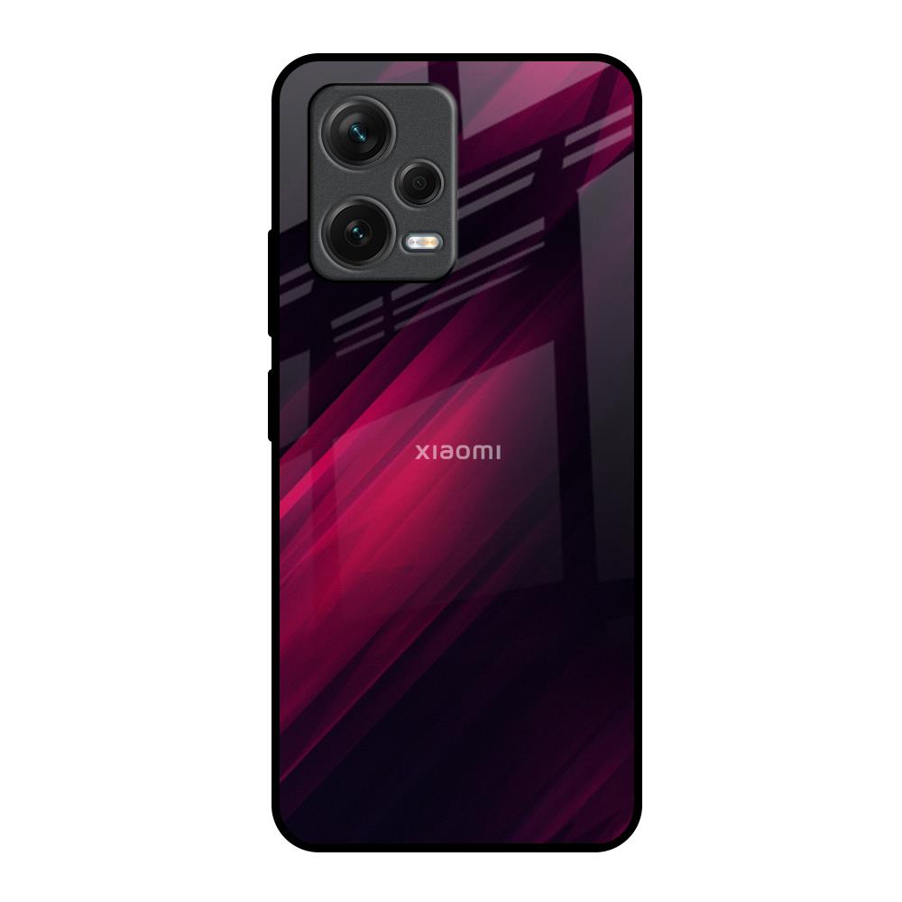 Razor Black Redmi Note 12 5G Glass Back Cover Online