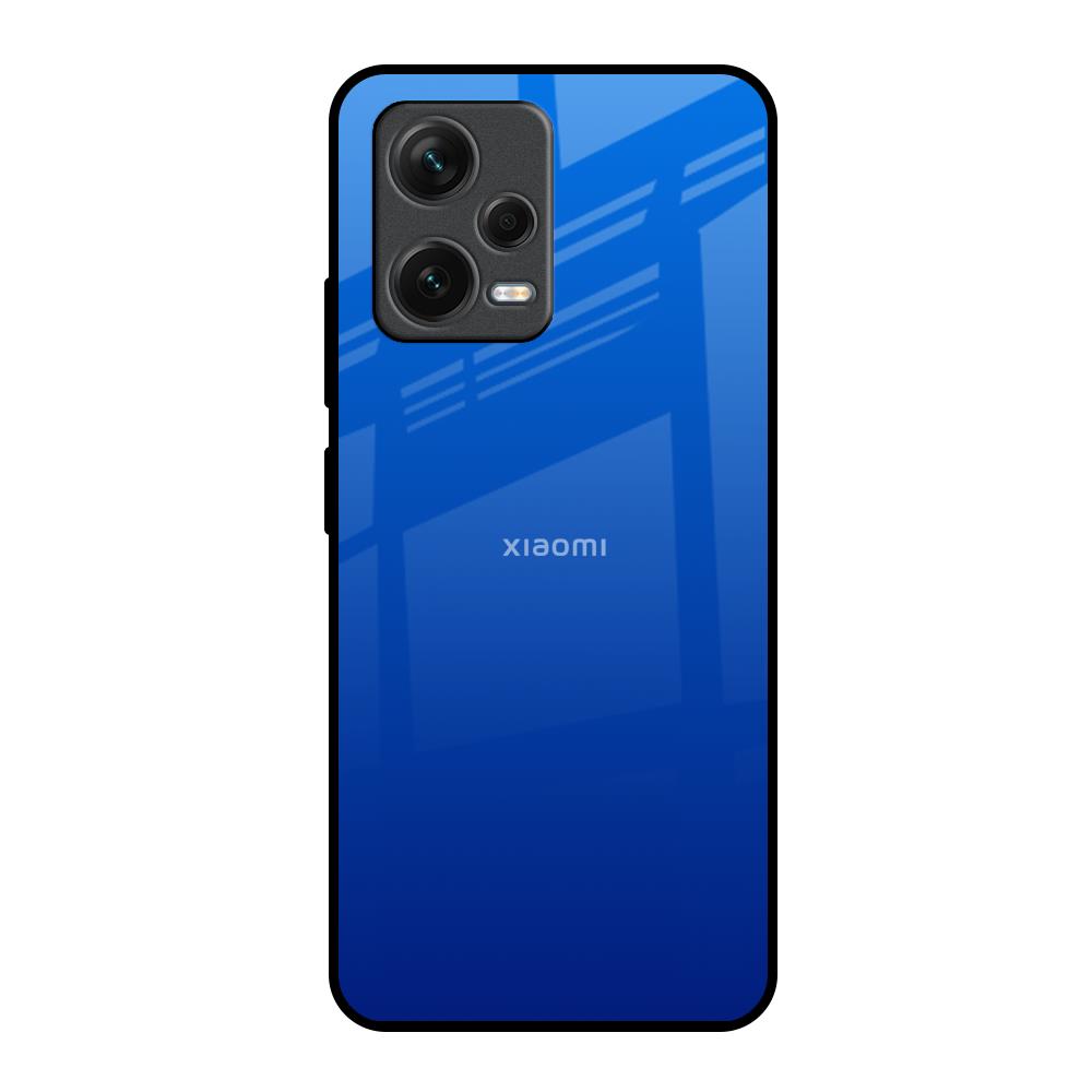 Egyptian Blue Redmi Note 12 5G Glass Back Cover Online