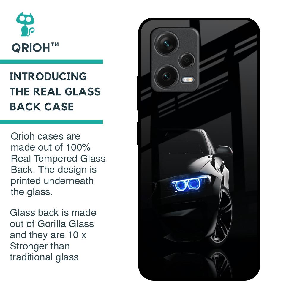Car In Dark Glass Case for Redmi Note 12 5G