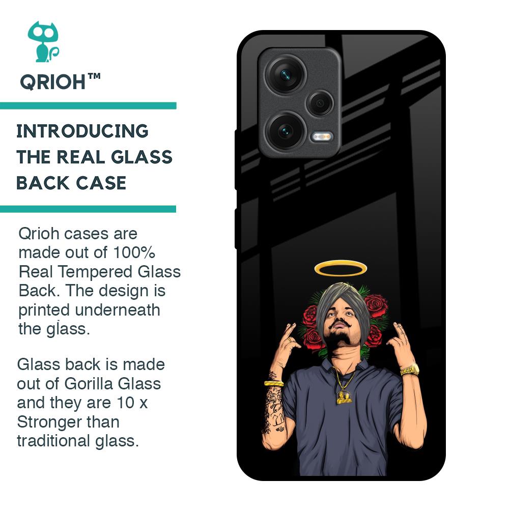 Punjabi Singer Poster Glass Case for Redmi Note 12 5G