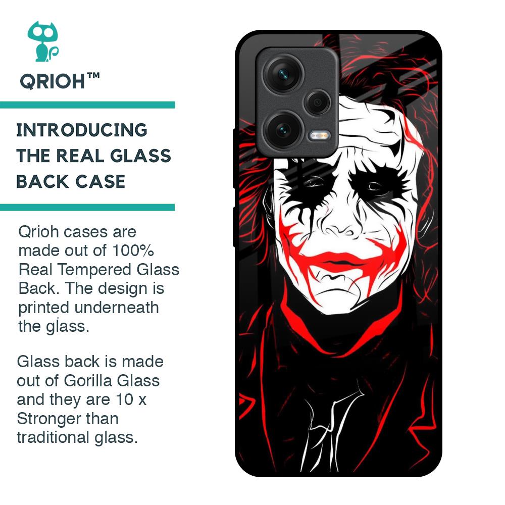 Life In Dark Glass Case For Redmi Note 12 5G