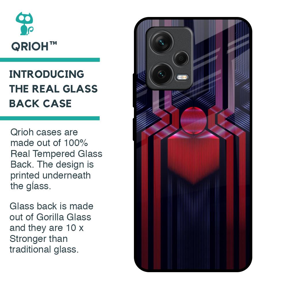 Super Art Logo Glass Case For Redmi Note 12 5G