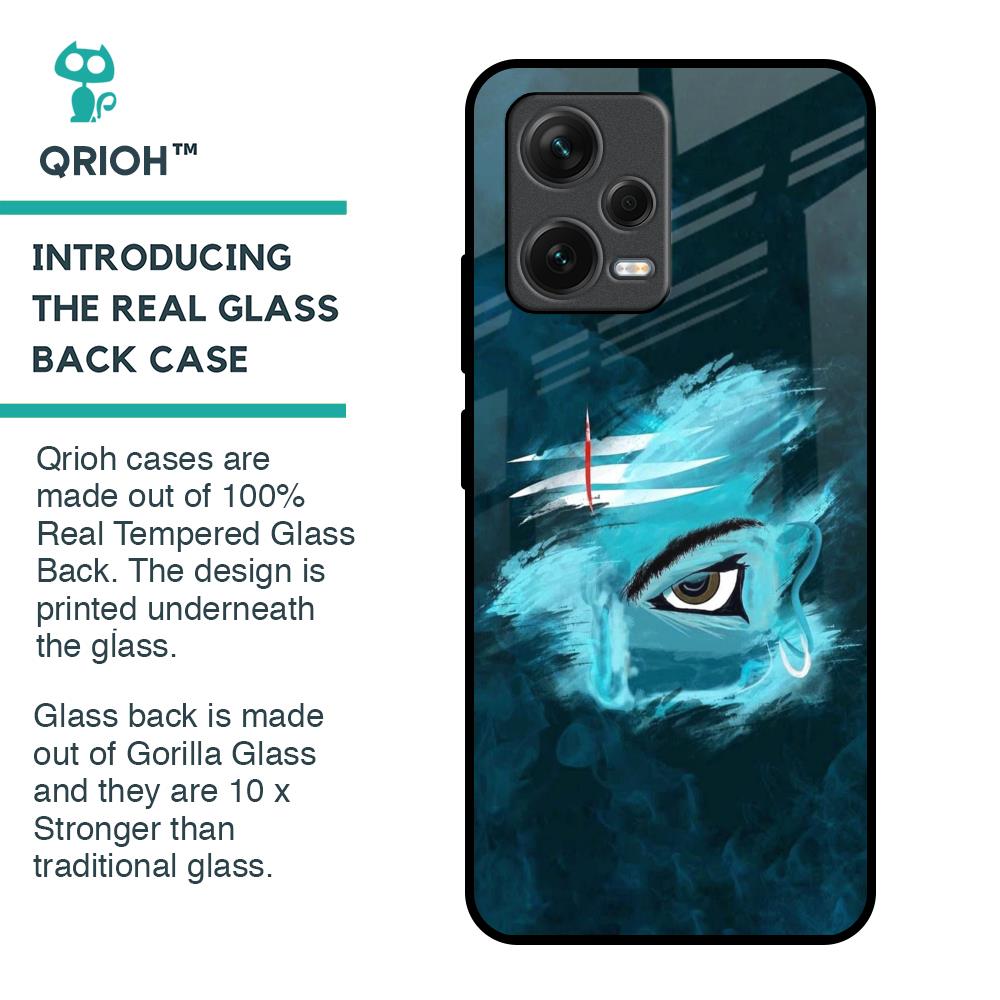 Power Of Trinetra Glass Case For Redmi Note 12 5G