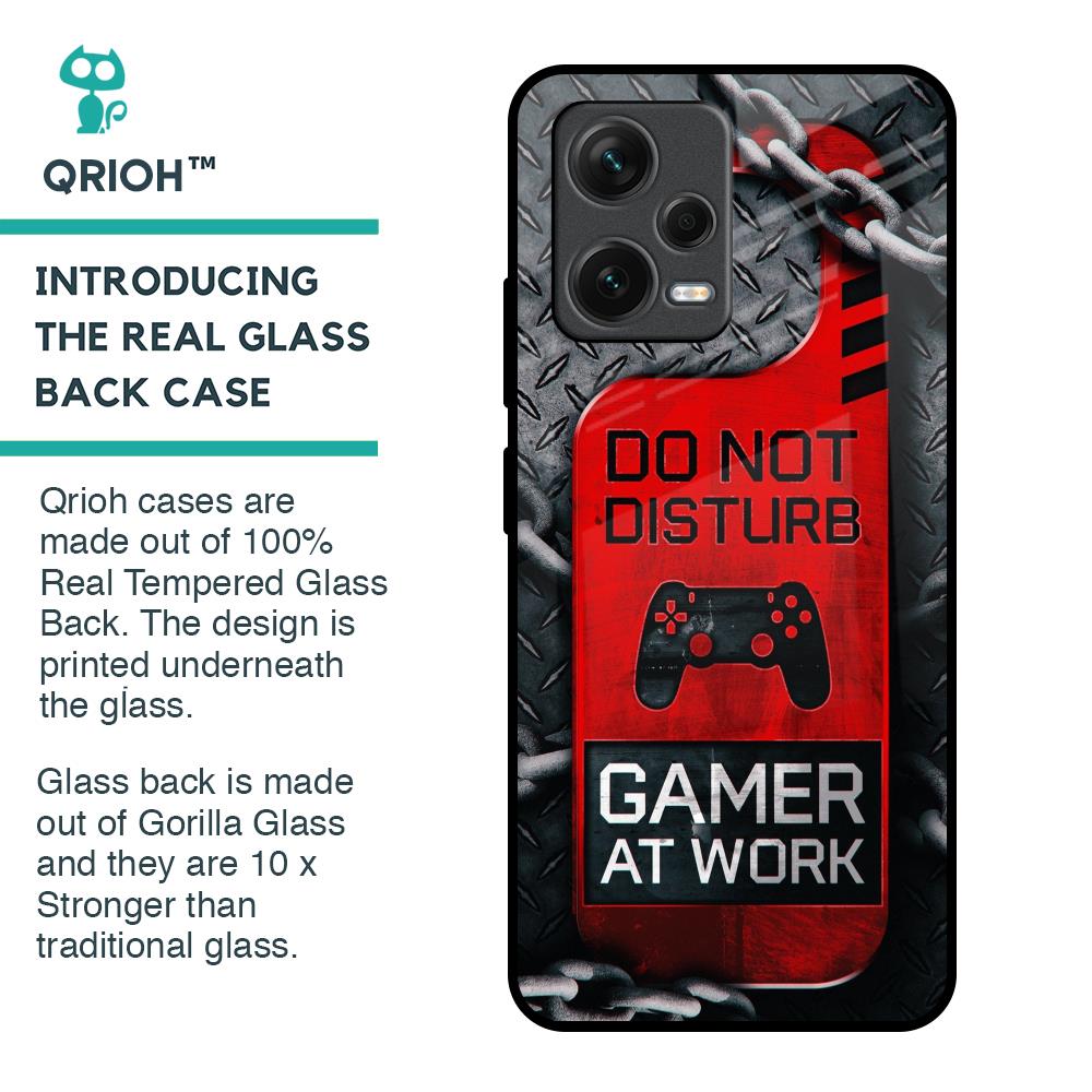 Do No Disturb Glass Case For Redmi Note 12 5G