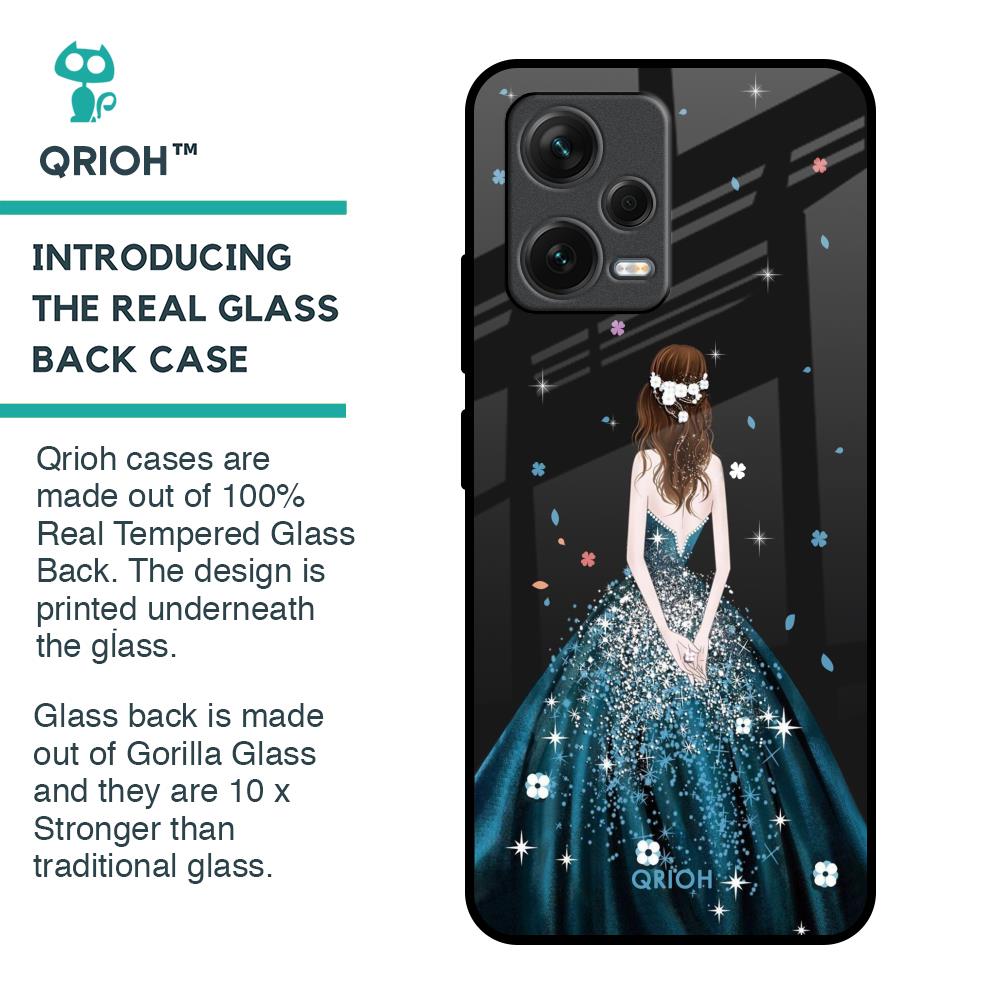 Queen Of Fashion Glass Case for Redmi Note 12 5G