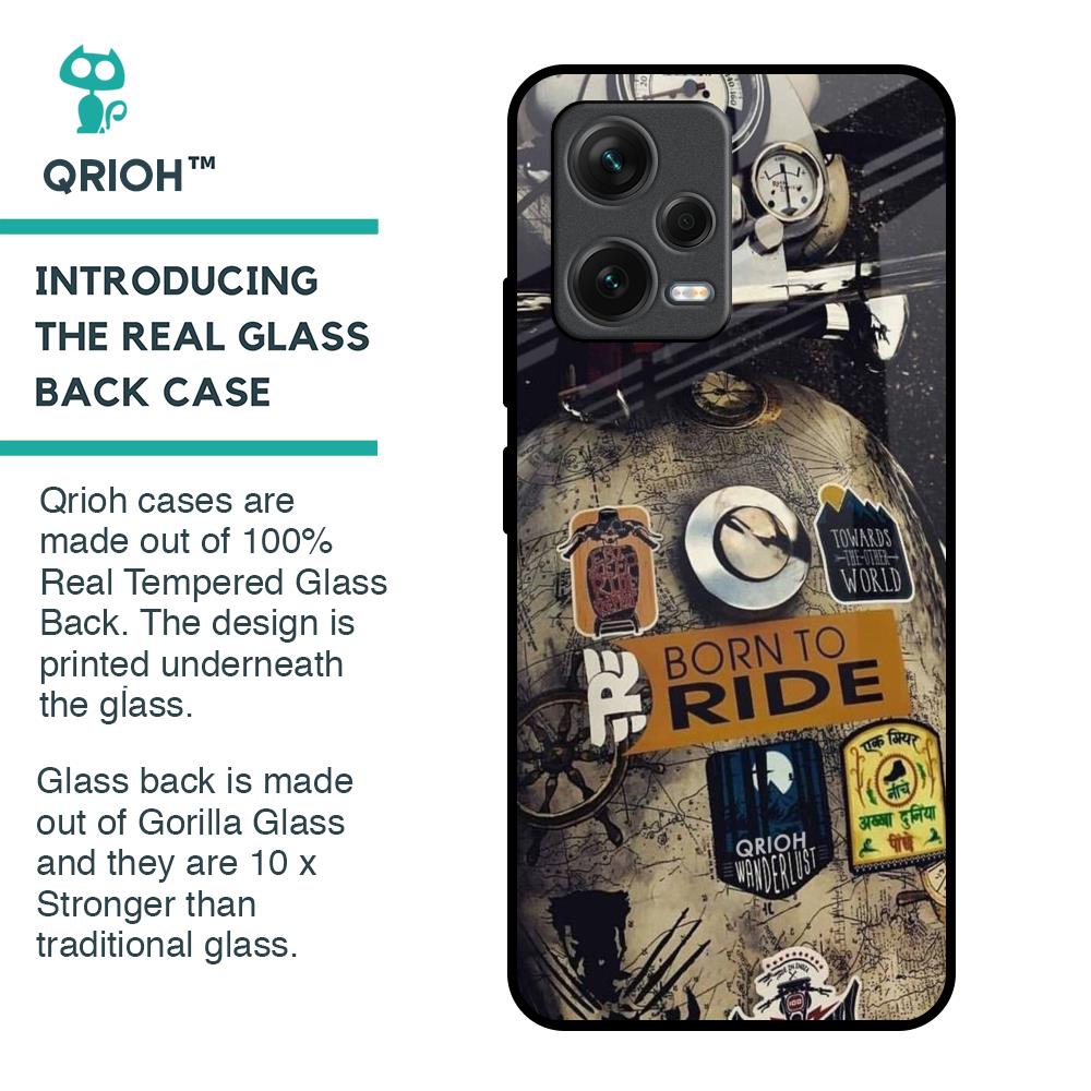 Ride Mode On Glass Case for Redmi Note 12 5G