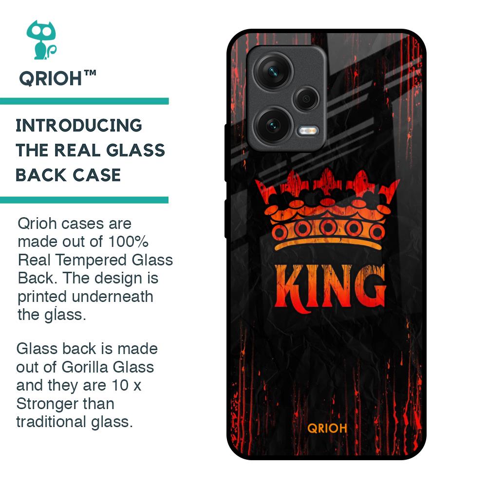 Royal King Glass Case for Redmi Note 12 5G