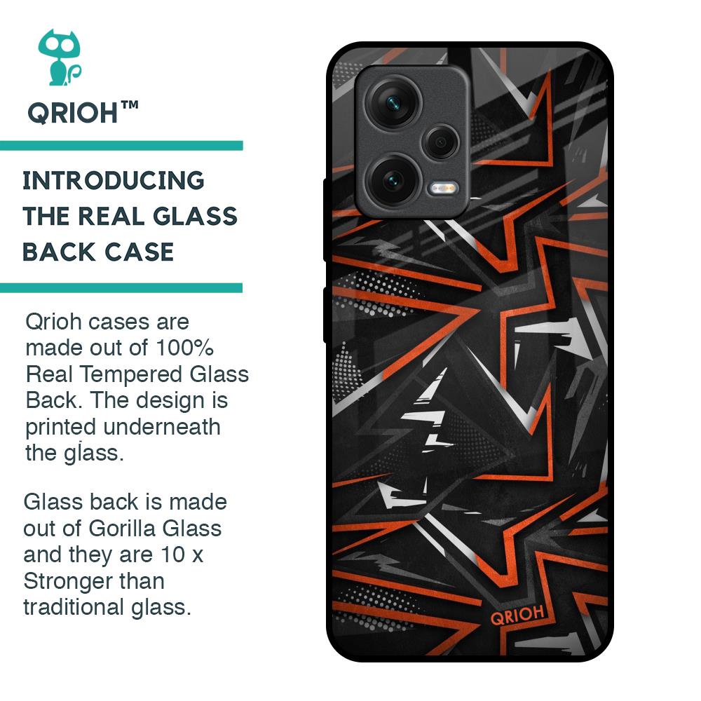 Vector Art Glass Case for Redmi Note 12 5G