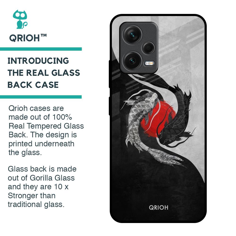 Japanese Art Glass Case for Redmi Note 12 5G