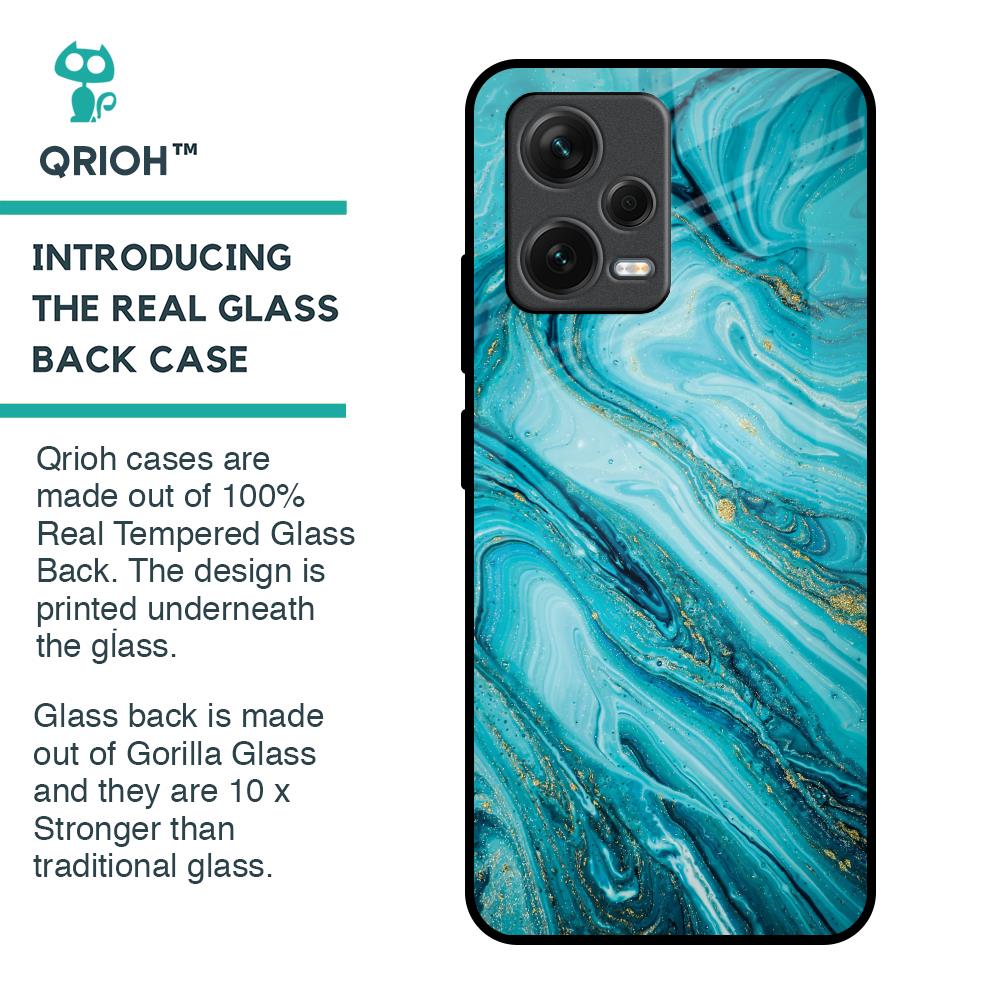 Ocean Marble Glass Case for Redmi Note 12 5G
