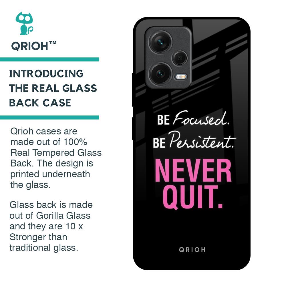Be Focused Glass Case for Redmi Note 12 5G