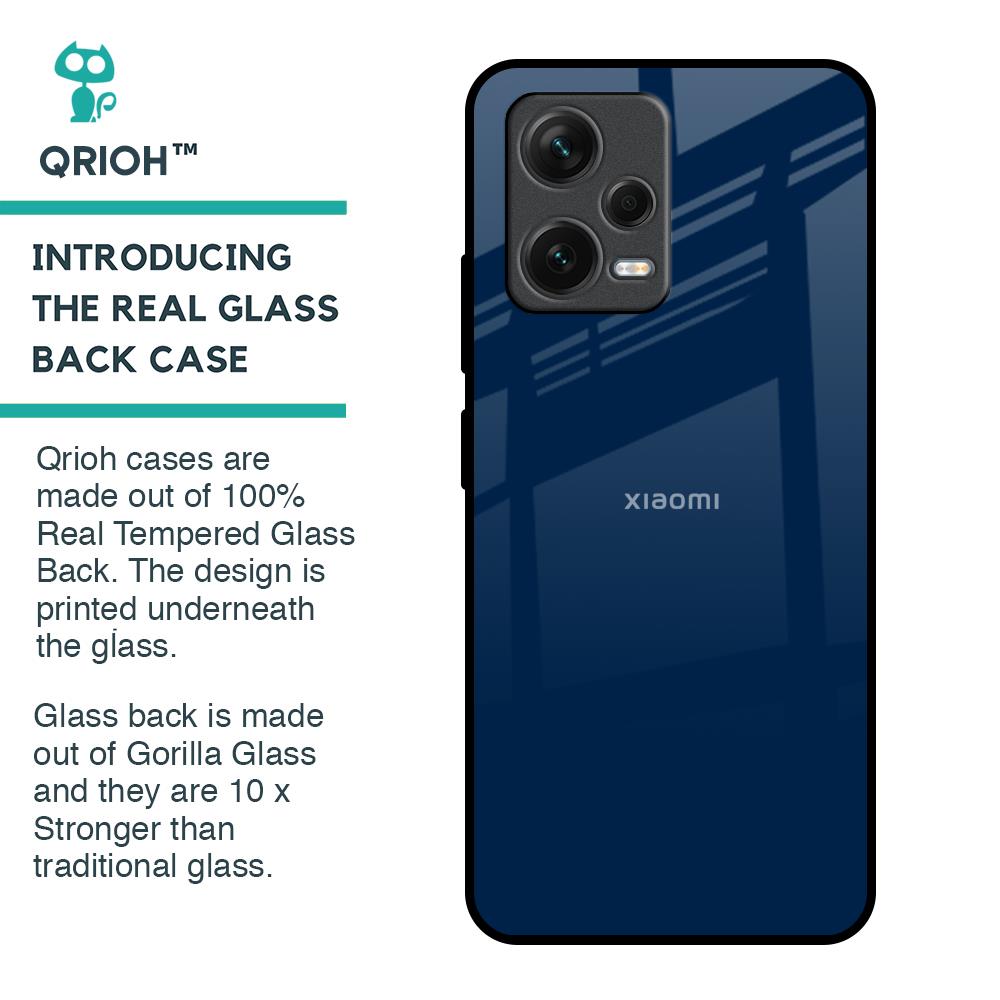 Royal Navy Glass Case for Redmi Note 12 5G