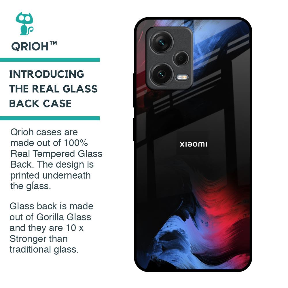 Fine Art Wave Glass Case for Redmi Note 12 5G