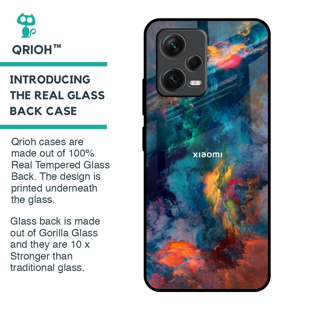 Colored Storm Glass Case for Redmi Note 12 5G