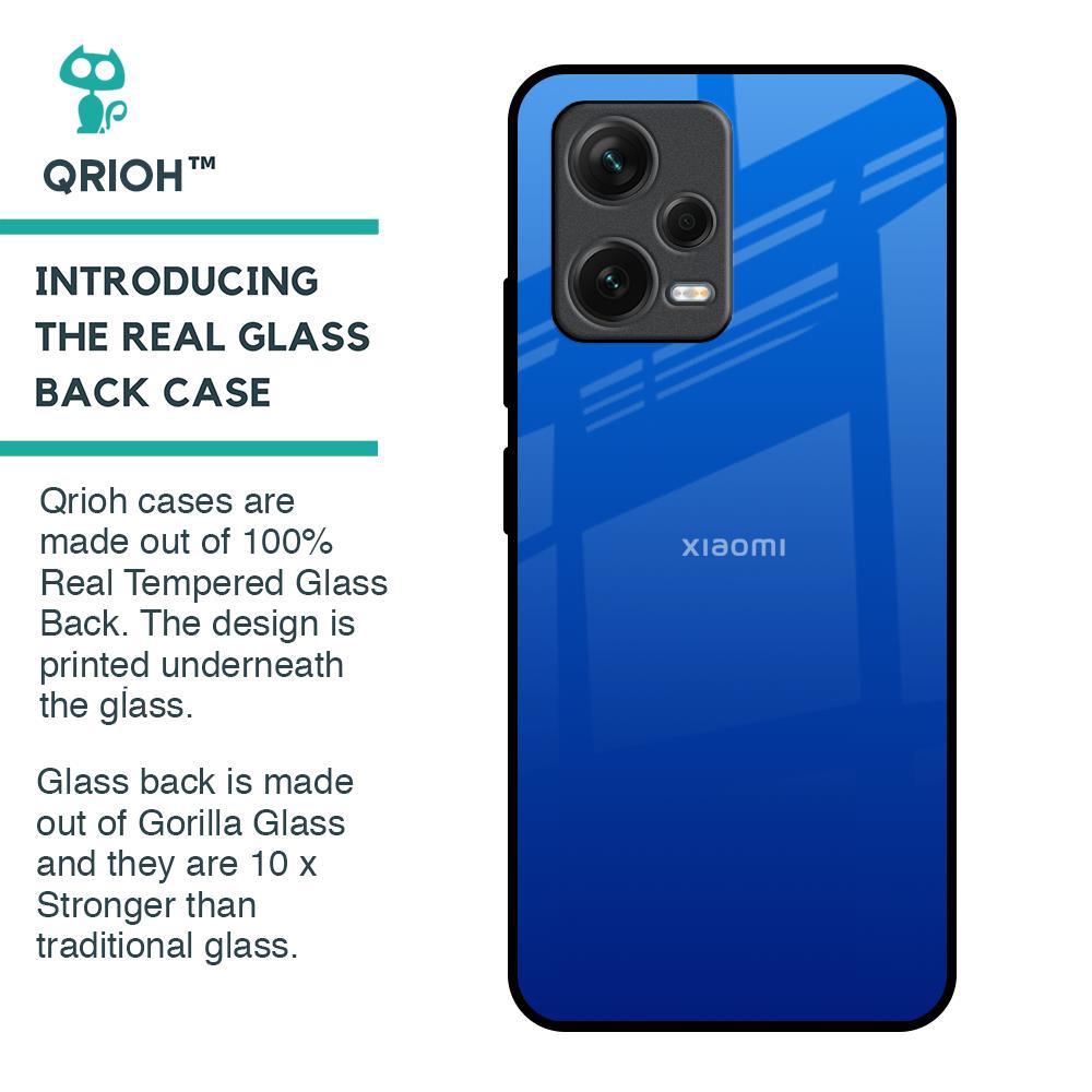 Egyptian Blue Glass Case for Redmi Note 12 5G