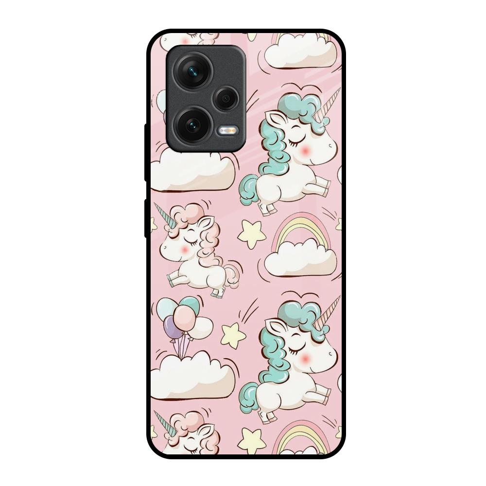 Balloon Unicorn Redmi Note 12 5G Glass Cases & Covers Online