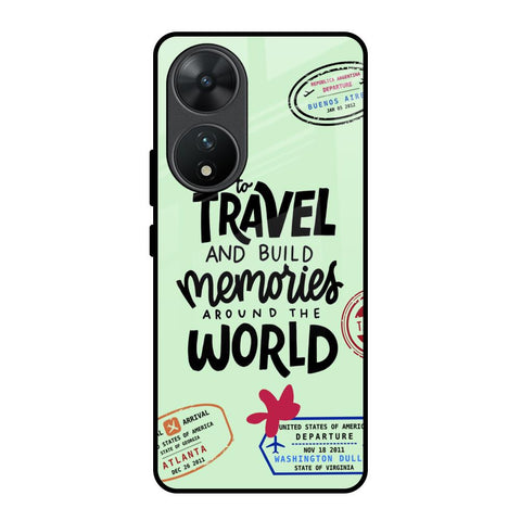Travel Stamps Vivo T2 5G Glass Back Cover Online