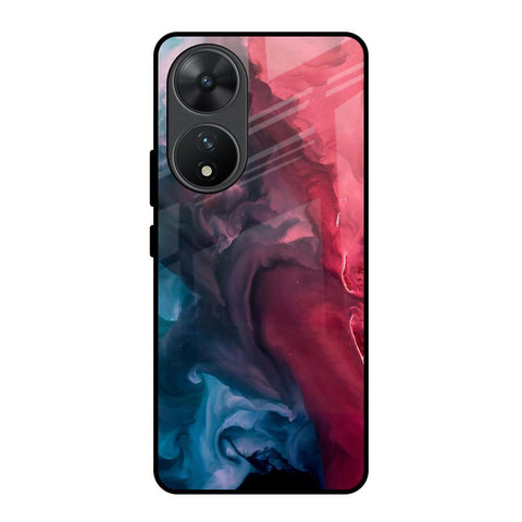 Blue & Red Smoke Vivo T2 5G Glass Back Cover Online