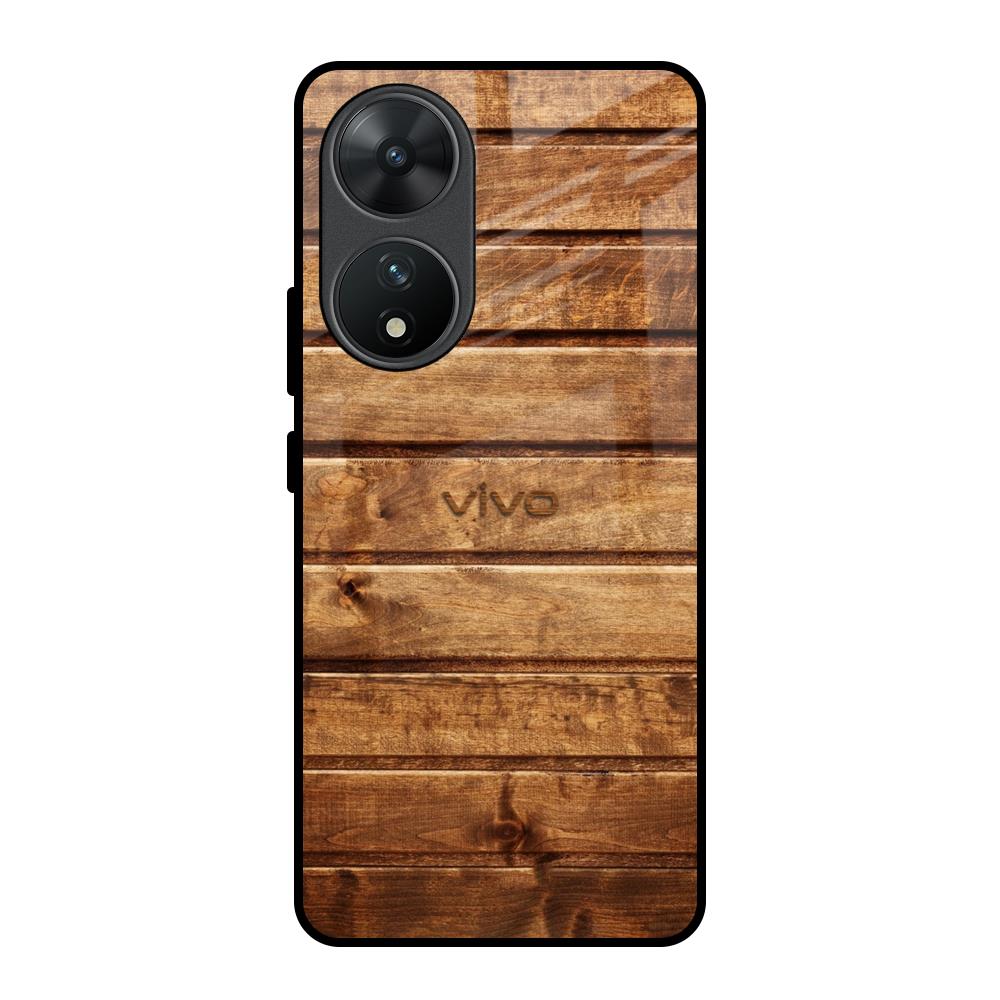 Wooden Planks Vivo T2 5G Glass Back Cover Online