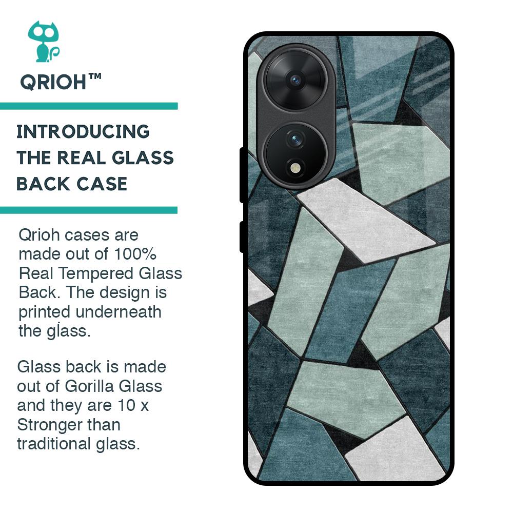 Abstact Tiles Glass Case for Vivo T2 5G