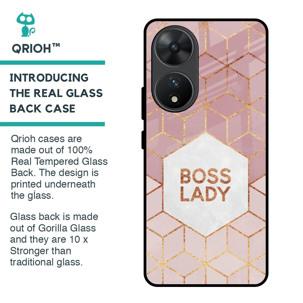 Boss Lady Glass Case for Vivo T2 5G