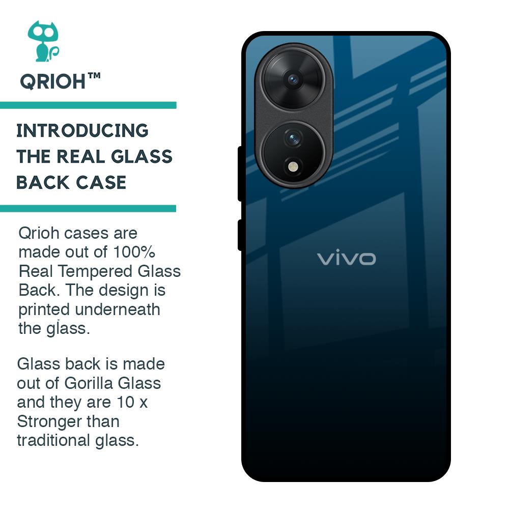 Sailor Blue Glass Case For Vivo T2 5G