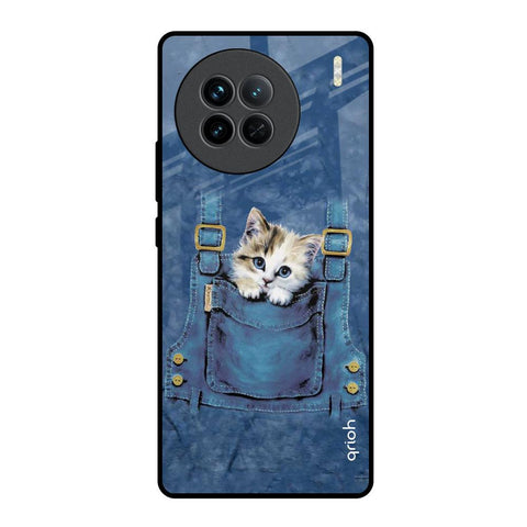 Kitty In Pocket Vivo X90 5G Glass Back Cover Online