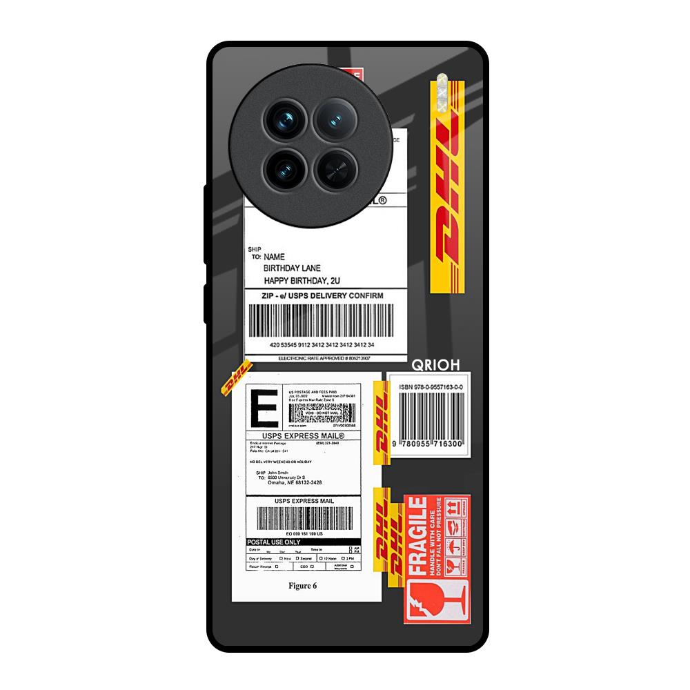 Cool Barcode Label Vivo X90 5G Glass Back Cover Online