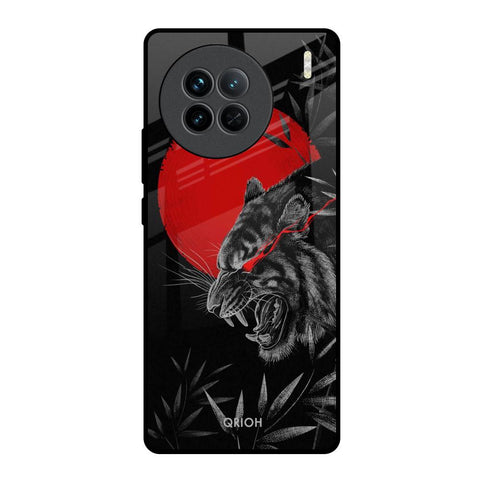 Red Moon Tiger Vivo X90 5G Glass Back Cover Online