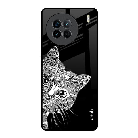 Kitten Mandala Vivo X90 5G Glass Back Cover Online