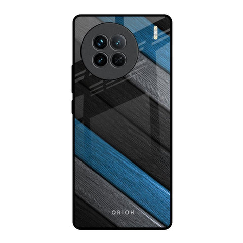 Multicolor Wooden Effect Vivo X90 5G Glass Back Cover Online