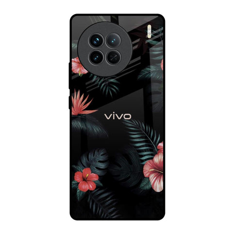 Tropical Art Flower Vivo X90 5G Glass Back Cover Online