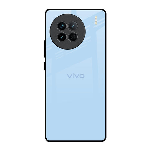 Pastel Sky Blue Vivo X90 5G Glass Back Cover Online