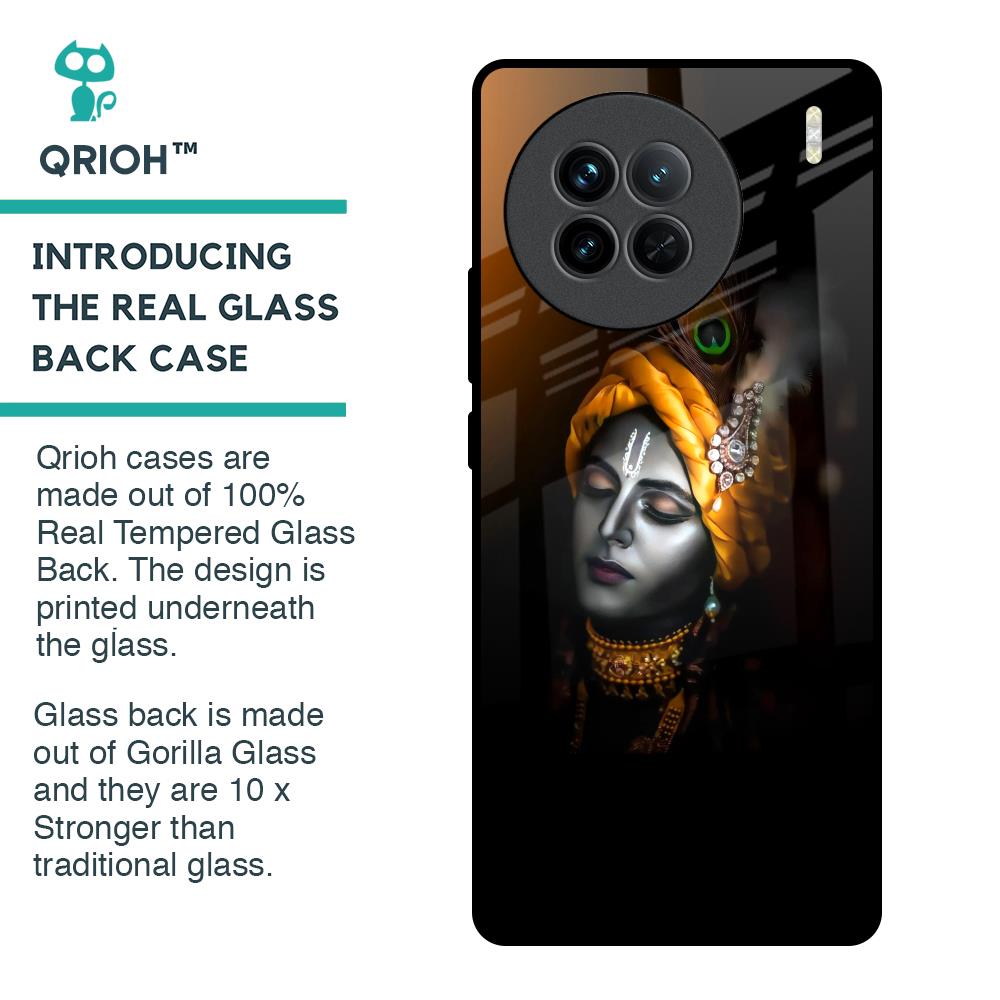 Ombre Krishna Glass Case for Vivo X90 5G