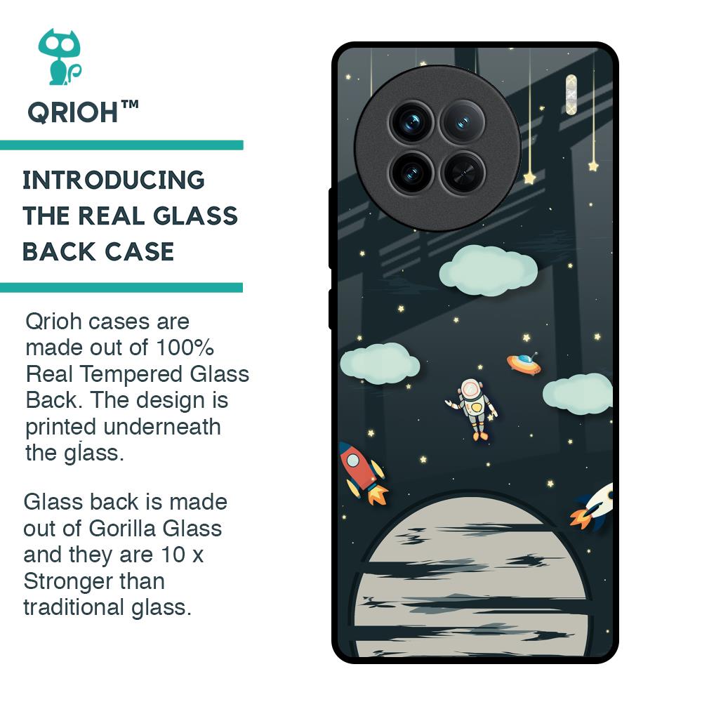 Astronaut Dream Glass Case For Vivo X90 5G