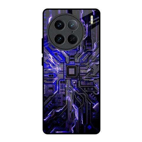 Techno Color Pattern Vivo X90 Pro 5G Glass Back Cover Online