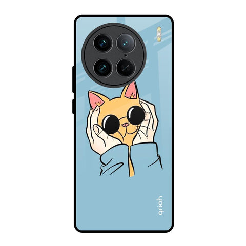 Adorable Cute Kitty Vivo X90 Pro 5G Glass Back Cover Online