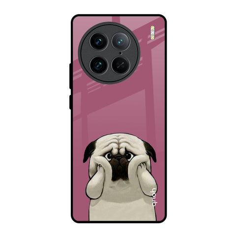 Funny Pug Face Vivo X90 Pro 5G Glass Back Cover Online