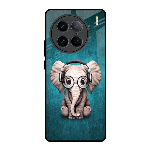 Adorable Baby Elephant Vivo X90 Pro 5G Glass Back Cover Online