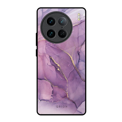 Purple Gold Marble Vivo X90 Pro 5G Glass Back Cover Online